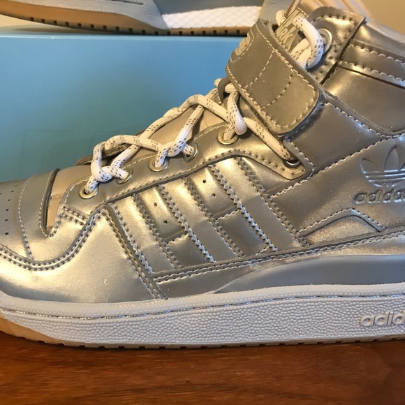 ADIDAS Ivy Park Forum Mid Icy Park Silver Metallic - Picture 6 of 11
